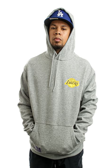 New Era Hoodie LOS ANGELES LAKERS HALF LOGO OVERSIZED HOODY HEATHER ...