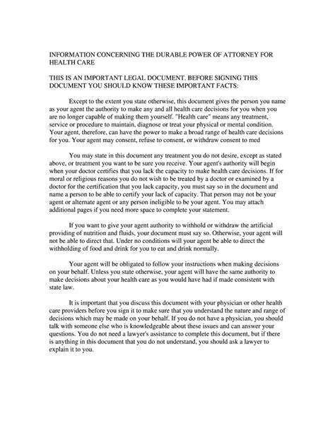Fillable Online nrc-pad Statutory Durable Power of Attorney form Fax ...
