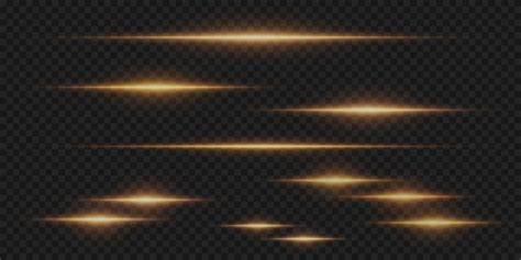 Horizontal glare effect laser beams horizontal beams of light | Premium ...