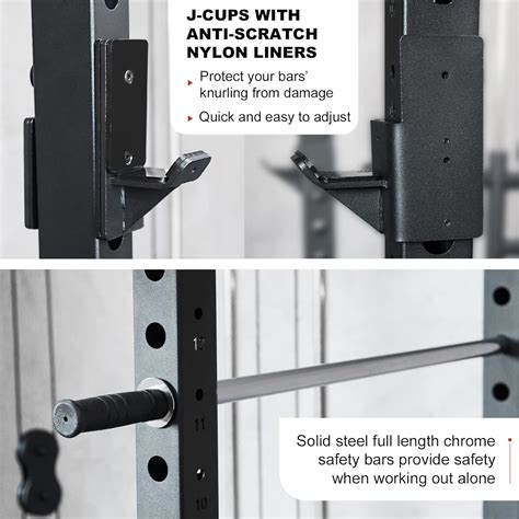 Buy LIONSCOOL Master Power Rack and Pulley System, Equipped with 13 ...