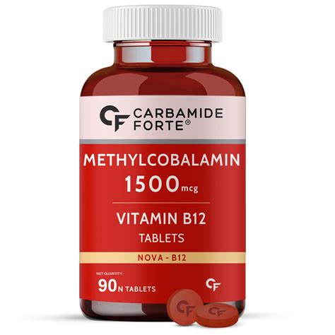 Carbamide Forte Vitamin B12 Tablets 1500 mcg -Active form of ...