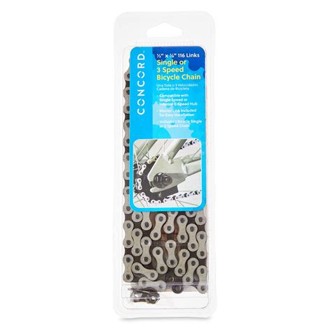 Concord Single or 3-Speed Replacement Steel Bicycle Chain - Walmart.com