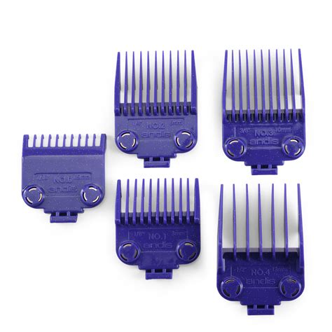 ANDIS Master Dual Magnetic Guards Hair Clipper Comb Guide Set #01410 ...