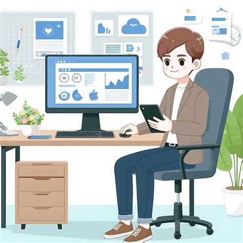 Image of Someone Working On a Computer 的图像结果