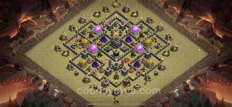 Best Anti 2 Stars War Base TH9 with Link, Hybrid - Town Hall Level 9 ...