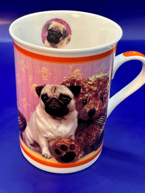 Danbury Mint Playtime Pugs Mug - CupofMood