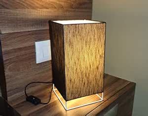 Buy Mufasa Rectangular Table Lamp for Bedside, Lampshade Sconces ...