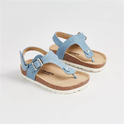 Buy Juniors Solid Sandals with Velcro Closure from Juniors at just INR ...