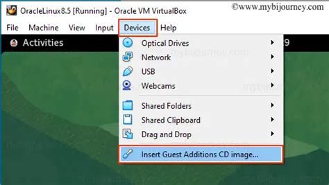 Image result for Oracle VM VirtualBox Install Guest Additions