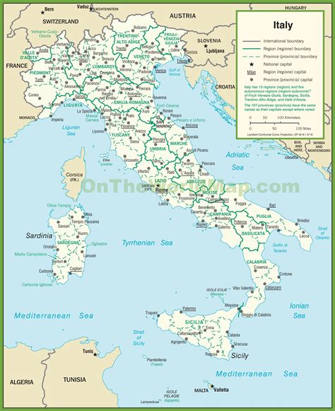 Italy political map