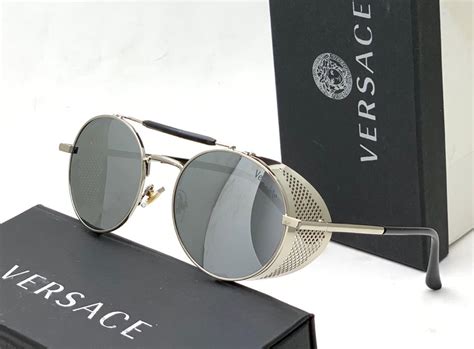 Versace Branded Silver Color Glass Men's Sunglass For Man Ver-570 Silv ...