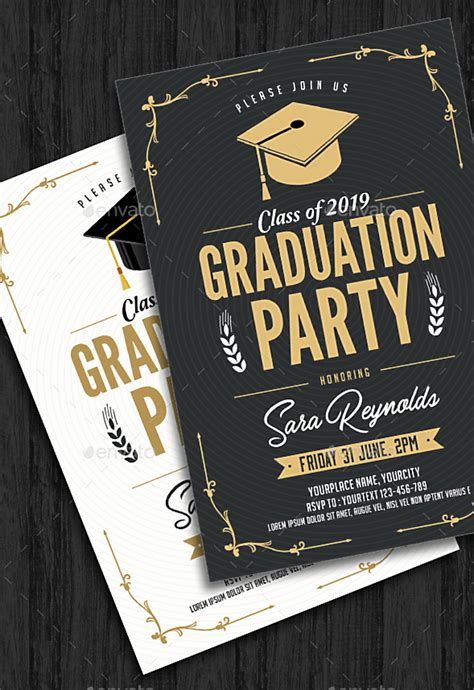 Graduation Invitation Designs Free Awesome 11 Graduation Invitation Card Designs Psd Ai Word ...