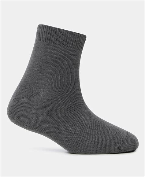 Buy Kid's Compact Cotton Stretch Solid Ankle Length Socks With ...