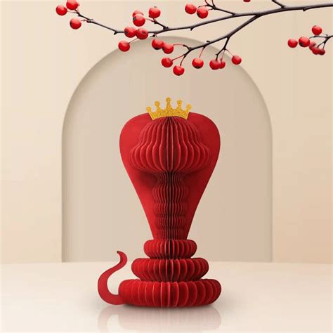 2025 Jaar van de slang Lentefestival High-End Honingraat Ornament Oud ...