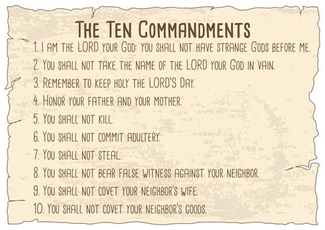 14 Best Images of Free Printable 10 Commandments Worksheets - Free ...