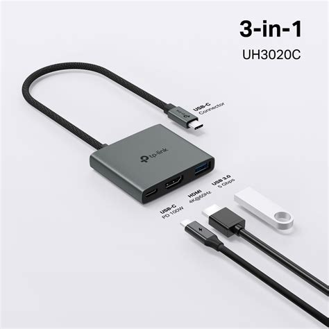 UH3020C | USB Type-C 3 in 1 Hub | TP-Link India