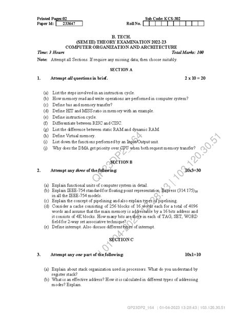 COA Paper - QP23DP2_ | 01-04-2023 13:28:43 | 103.120. QP23DP2_164 | 01 ...