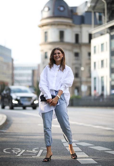 Oversized white shirt outfit online