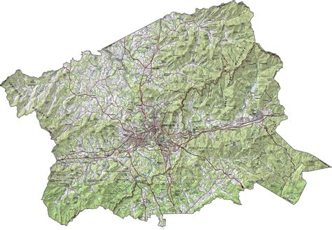 Buncombe County Map, North Carolina - US County Maps