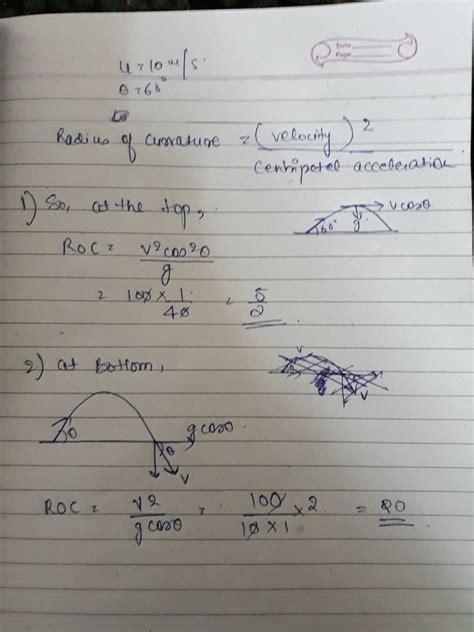 Particle is projected from a point on the horizontal at an angle 60 ...
