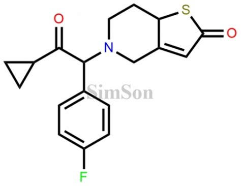 P-Fluoro Prasugrel Thiolactone | CAS No- 1618107-98-4 | Simson Pharma ...