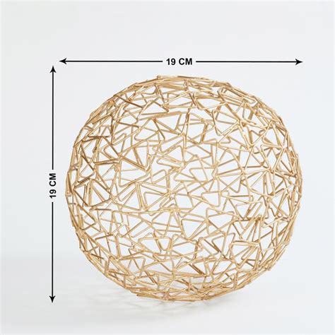 Buy Fiesta Metal Wired Ball Table Accent from Home Centre at just INR 999.0