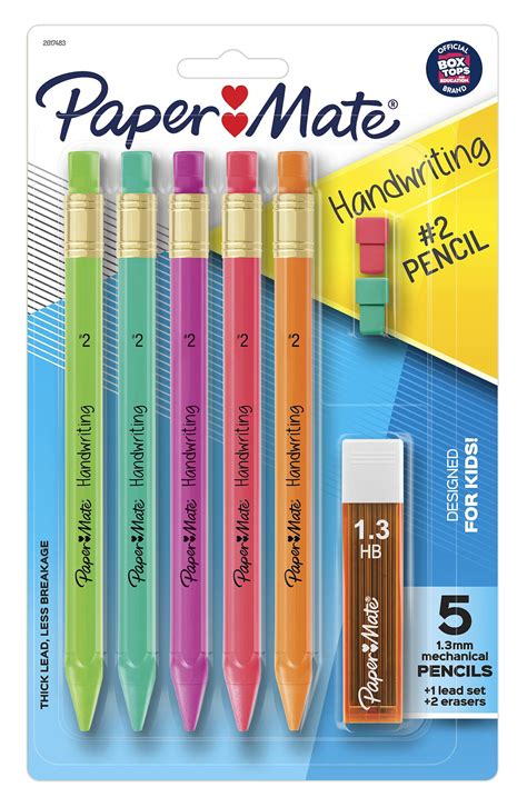 Paper Mate Handwriting Triangular Mechanical Pencil Set with Lead ...