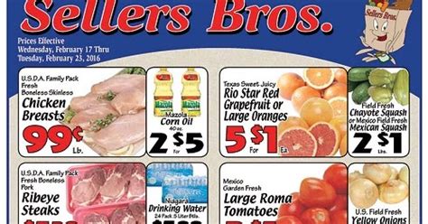 Hispanic Weekly Ads: Seller's Bros. Weekly Ad Grocery Coupons