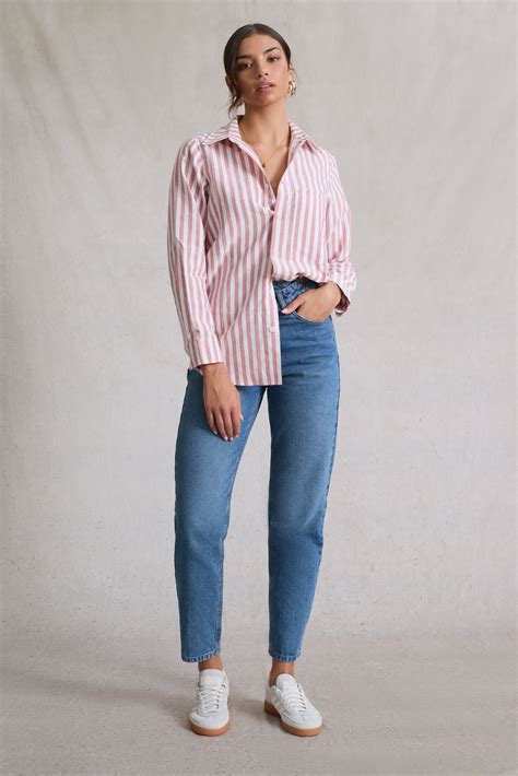 Yapp Stripe Shirt Cherry Red / White – Hay Life