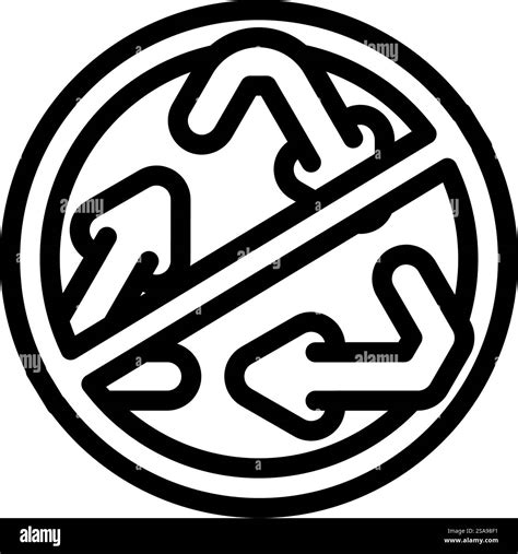 non biodegradable waste sorting line icon vector. non biodegradable waste sorting sign. isolated ...