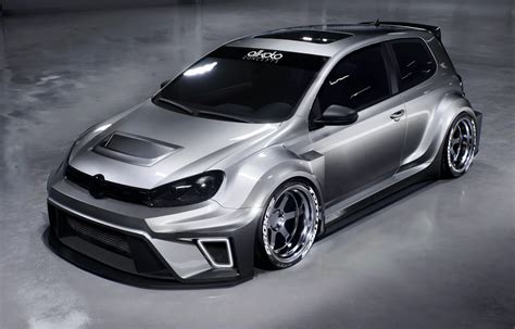 VW Golf GTI & R mit Widebody Kit im TCR-Rennlook zur SEMA 2023!
