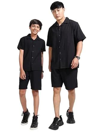 Buy The Lion and the Fish Dad & Son Textured Seersucker Resort Shirts ...
