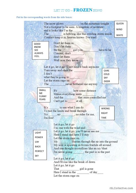 Frozen 3 Songs Lyrics at Gail Pagano blog
