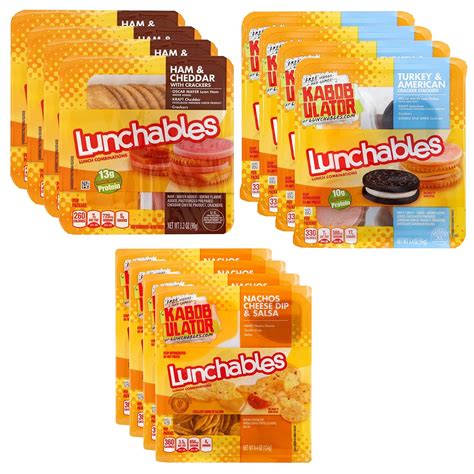 Amazon.com: Oscar Mayer Lunch time Party Pack - 4 Lunchables Ham and ...