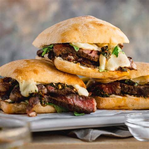 Ribeye Steak Sandwich With Chimichurri - In Krista's Kitchen