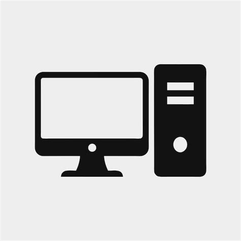 Vector Image of Computer System with Basic Components 的图像结果