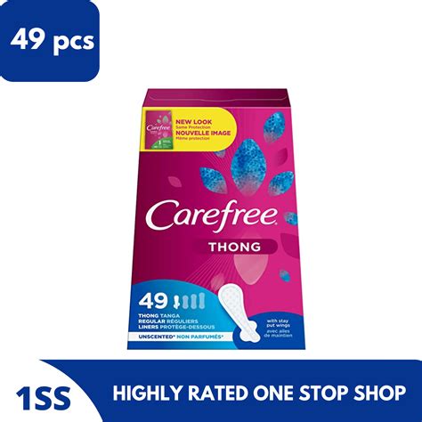 Carefree Thong Panty Liner, 49pcs | Lazada PH