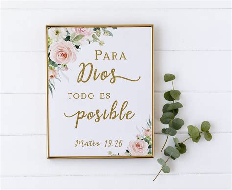 Spanish Bible Verse Bible Verse Quote Spanish Spanish Bible | Etsy