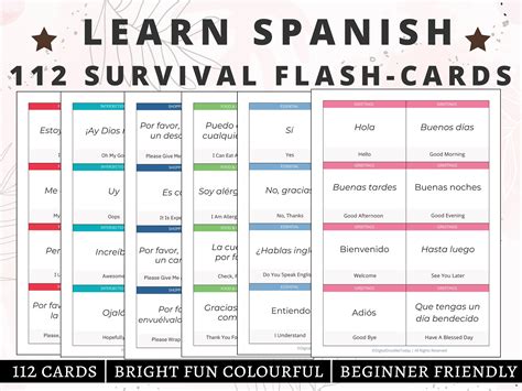 Learn Spanish with Ease: Spanish Flashcards for Beginners — Worksheets Mom