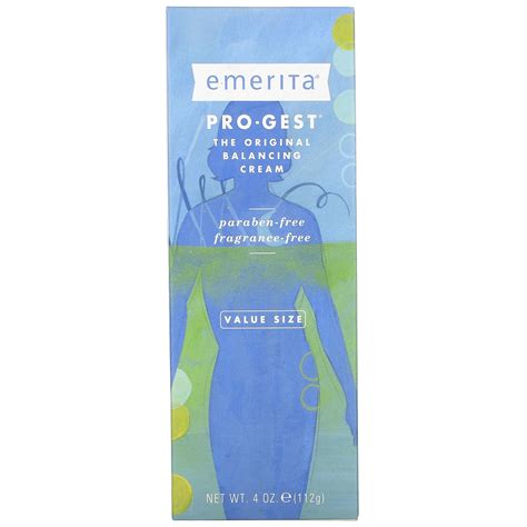 Emerita, Pro-Gest, Balancing Cream, Fragrance-Free, 4 oz (112 g) - iHerb