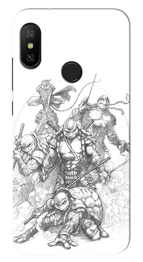 Cvanzi Ninja Turtle Design Back Hard Printed Case Cover for Redmi 6 Pro ...