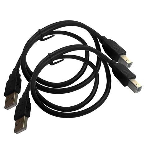 coolerguys 30-Inch USB Type A Male to USB Type B Male 2 Pack : Amazon ...