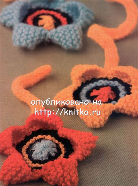 Цветочная фантазия – вязаные спицами аксессуары, Вязание для дома