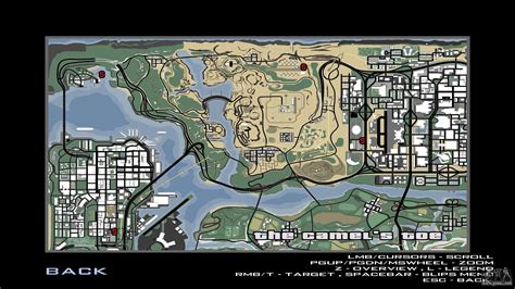 Improved and redrawn map for GTA San Andreas