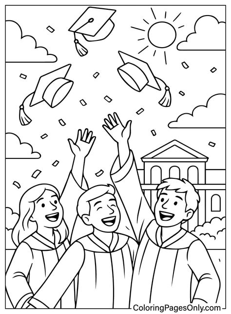 30+ Graduation Coloring Pages - Free Printable PDF & Online Coloring