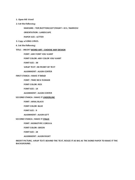 Image result for Microsoft Word Tutorial Activity Sheets