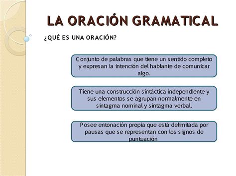 ¿Qué es una oracion gramatical? - Brainly.lat
