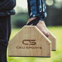 Buy CALI SPORTS Push Up Bar Calisthenics Equipment, Solid Wood ...