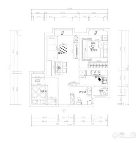 本案是首创悦山郡两室两厅一厨一卫83平米户型，通过对户型的整体分析-家居美图_装一网装修效果图