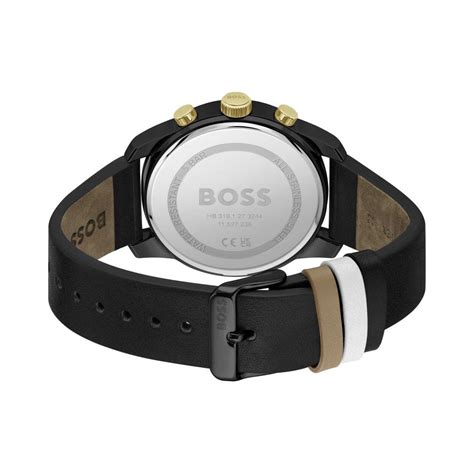 Hugo Boss Trace Mens'Black Dial Watch 1514003 – The Watch Factory